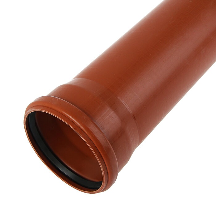 Труба канализационная FLEXTRON, наружная, d=160 мм, толщина 4.2 мм, 1000 мм