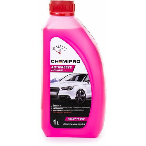 CH086_антифриз Chemipro G12 готовый 1л красный 412₽
