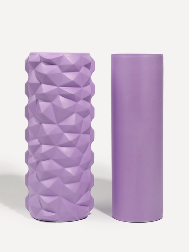 Изображение товара Массажный валик МФР для йоги и пилатеса, 2 ролика и сумка в подарок, 33*14 см, качественный бренд GreaTime