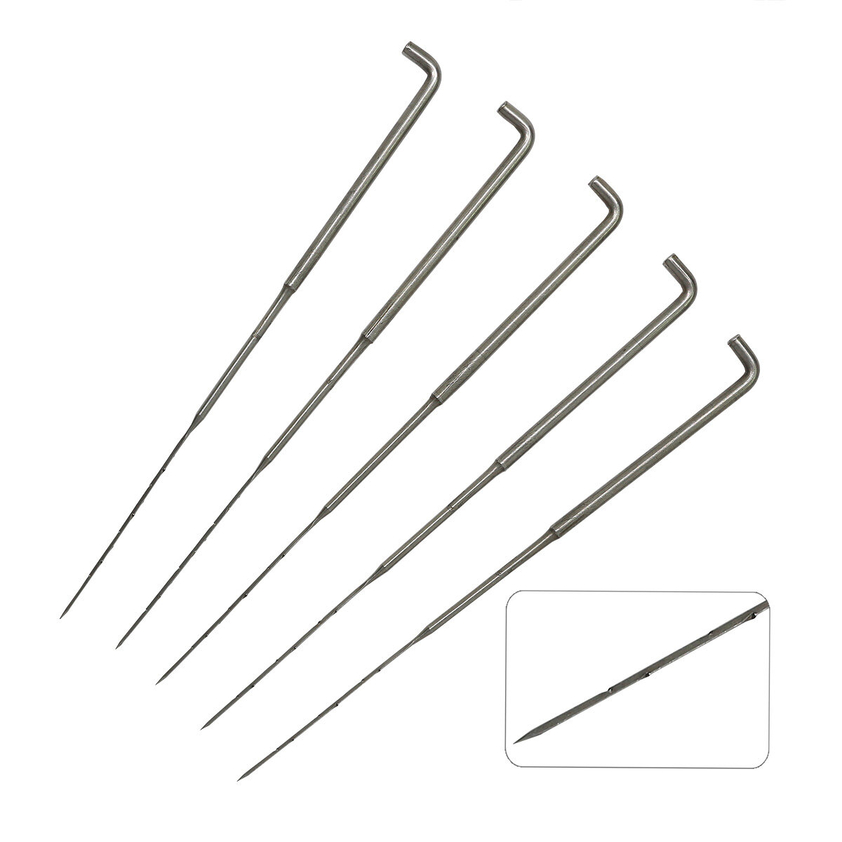 Иглы для валяния тонкие № 50, для финишной обработки, 5 шт, 'Булавка'