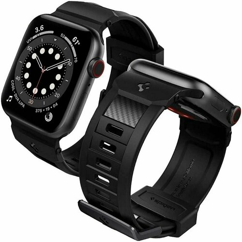 Ремешок Spigen на Apple Watch (41/40/38 mm) (AMP02855) Rugged / Спиген для Эпл Вотч ремешок, черный