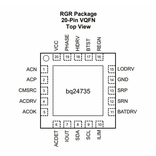 Микросхема BQ24735