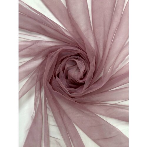 Ткань Фатин Еврофатин Дымчатая роза 12м x 3м