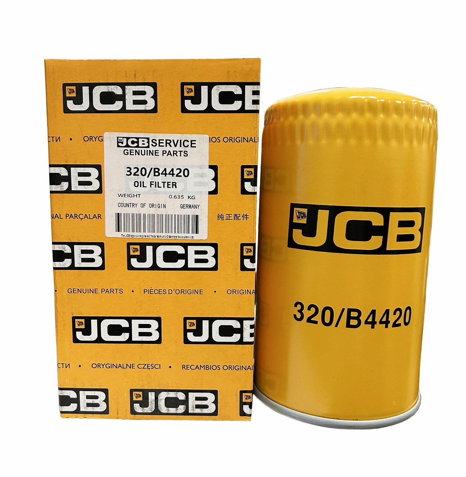 Фильтр масляный для спецтехники JCB, 320/B4420