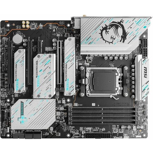 MSI Материнская плата MSI X670E GAMING PLUS WIFI SocketAM5 AMD X670 4xDDR5 ATX AC97 8ch71 25Gg RAIDHDMIDP X670E GAMING PLUS WIFI 3461000₽