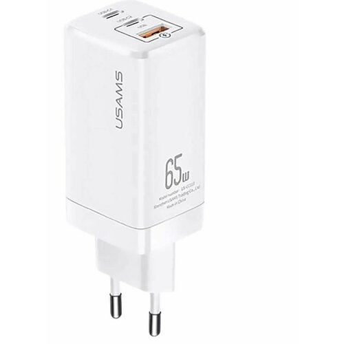 Сетевое ЗУ USAMS CC110 T33 (1USB/2PD/65W) белое