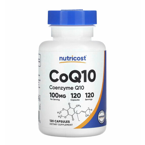 CoQ10, коэнзим Q10, 100 мг, 120 капсул