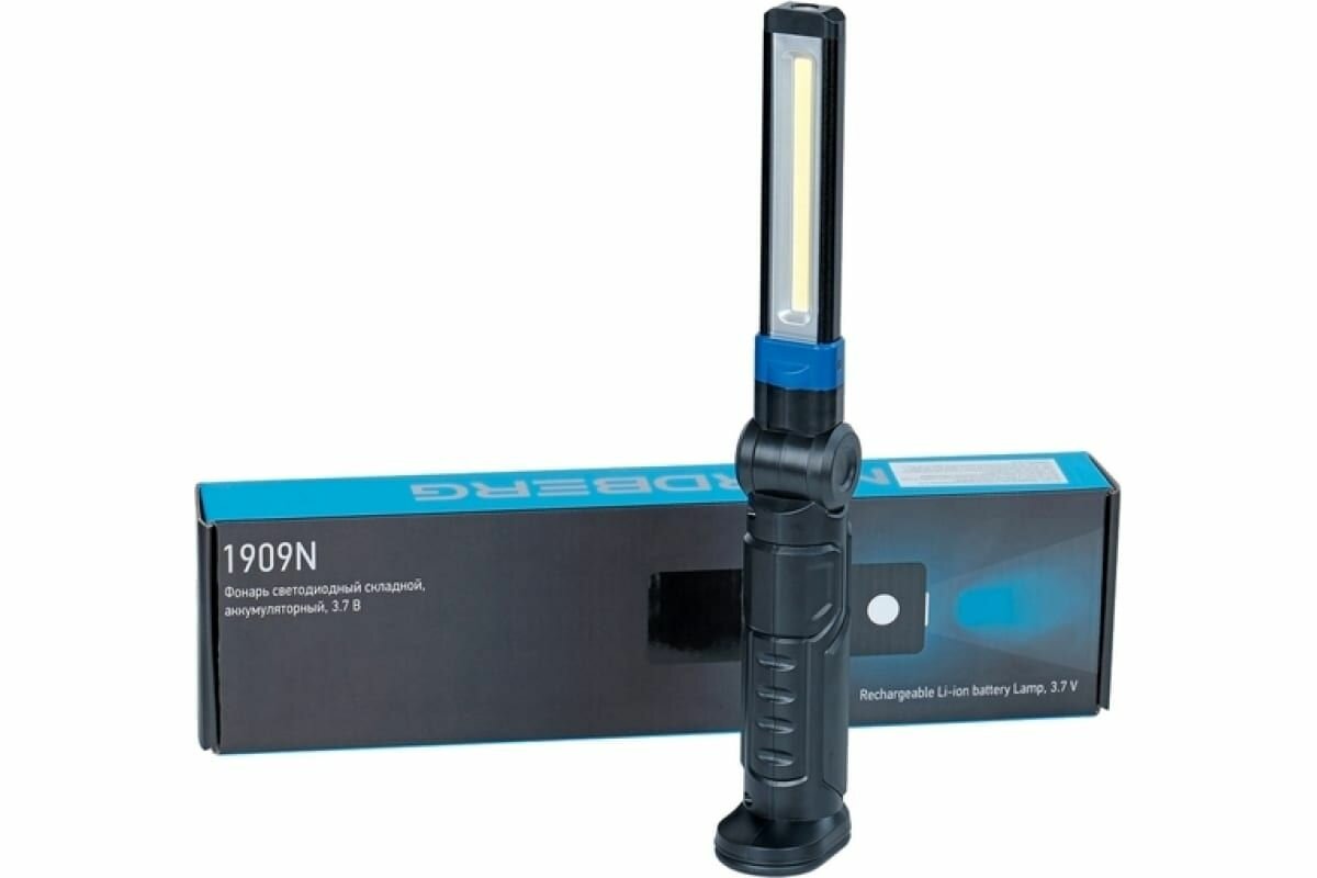 фото Фонарь светодиодный, NORDBERG складной, аккумуляторный, 3,7В 1909N
