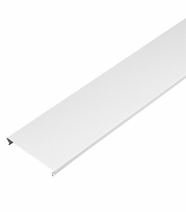 фото Реечный потолок Албес 1,35х0,9 м 100AS белый жемчуг/хром комплект