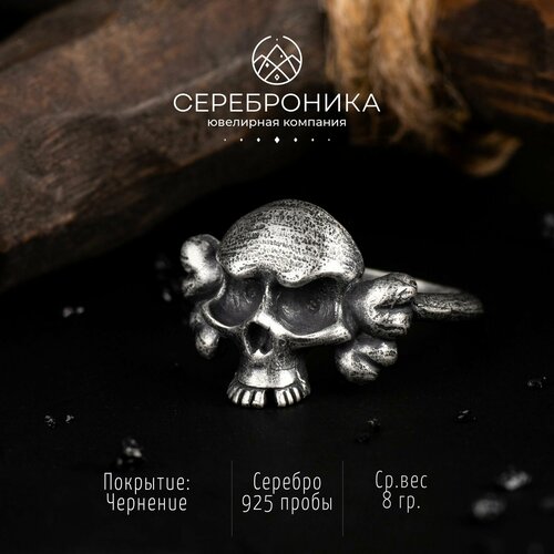 Печатка, серебро, 925 проба, размер 22, серебряный