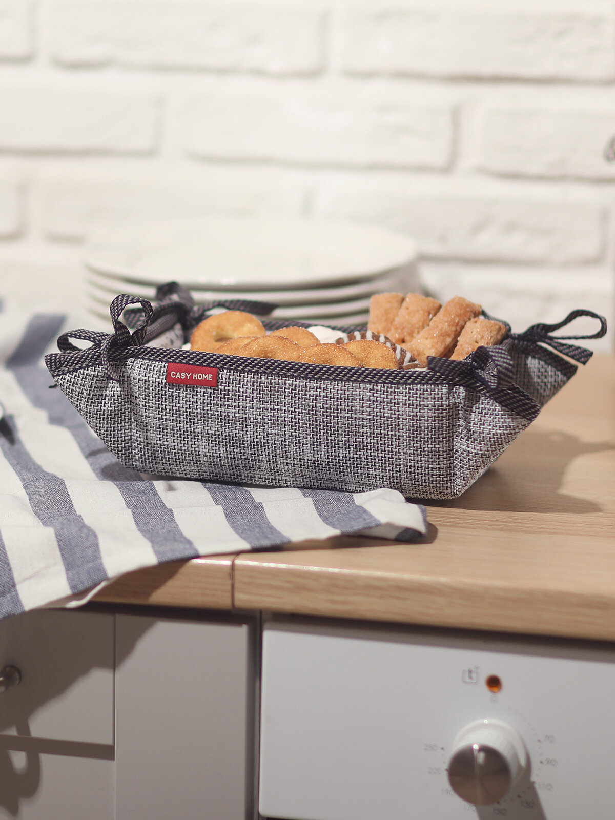 Хлебница Casy Home 20x20x7см - фото №7