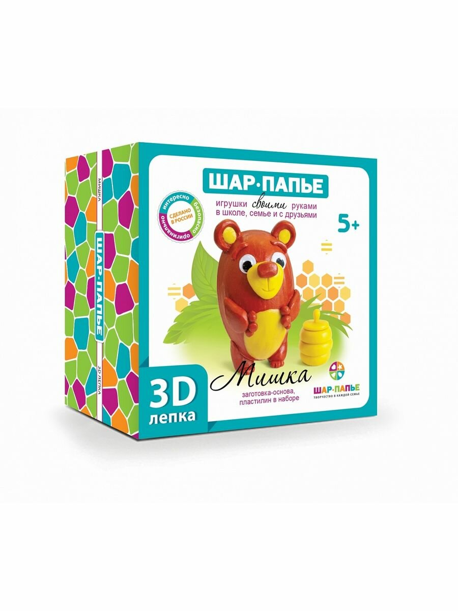 Набор для лепки 3D "Мишка"