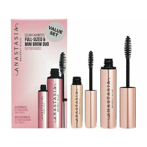 Гель для бровей Anastasia Beverly Hills Clear Favorites Kit Full Sized & Mini Brow Duo гель для бровей anastasia beverly hills clear brow gel 7 85 мл