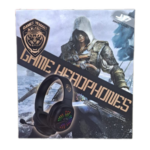 Игровые наушники J17 с микрофоном и разноцветной RGB подсветкой качественные хорошие наушники новинка 2024 для компьютера ноутбука 2690₽