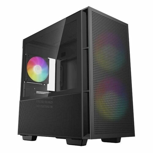 Корпус mATX DeepCool CH360, Mini-Tower, без БП, черный [ch360 black]