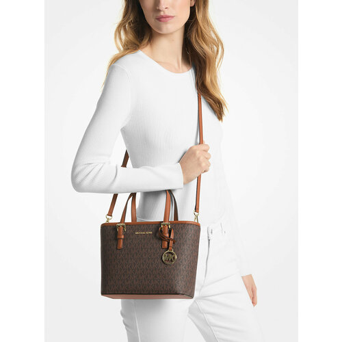 фото Сумка тоут michael kors, фактура зернистая, brown