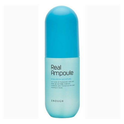 Enough Сыворотка для лица с гиалуроновой кислотой и бета-глюканом / Real Hyaluron Moisture Ampoule, 200 мл enough сыворотка для лица enough real ampoule с гиалуроновой кислотой увлажняющая 200 мл