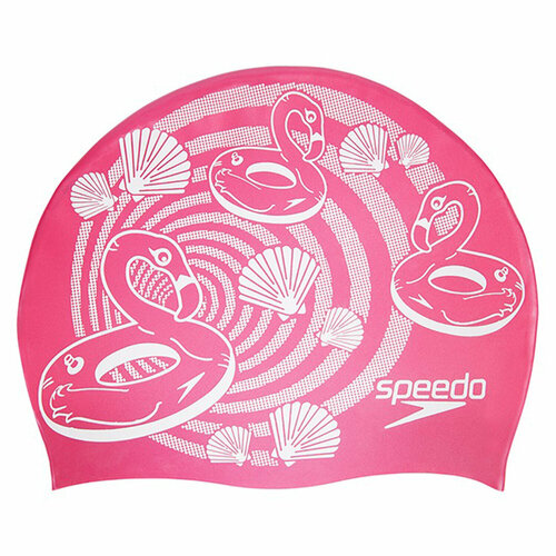 Speedo Junior Swim Cap - розовая шапочка для плавания от 5-7 лет