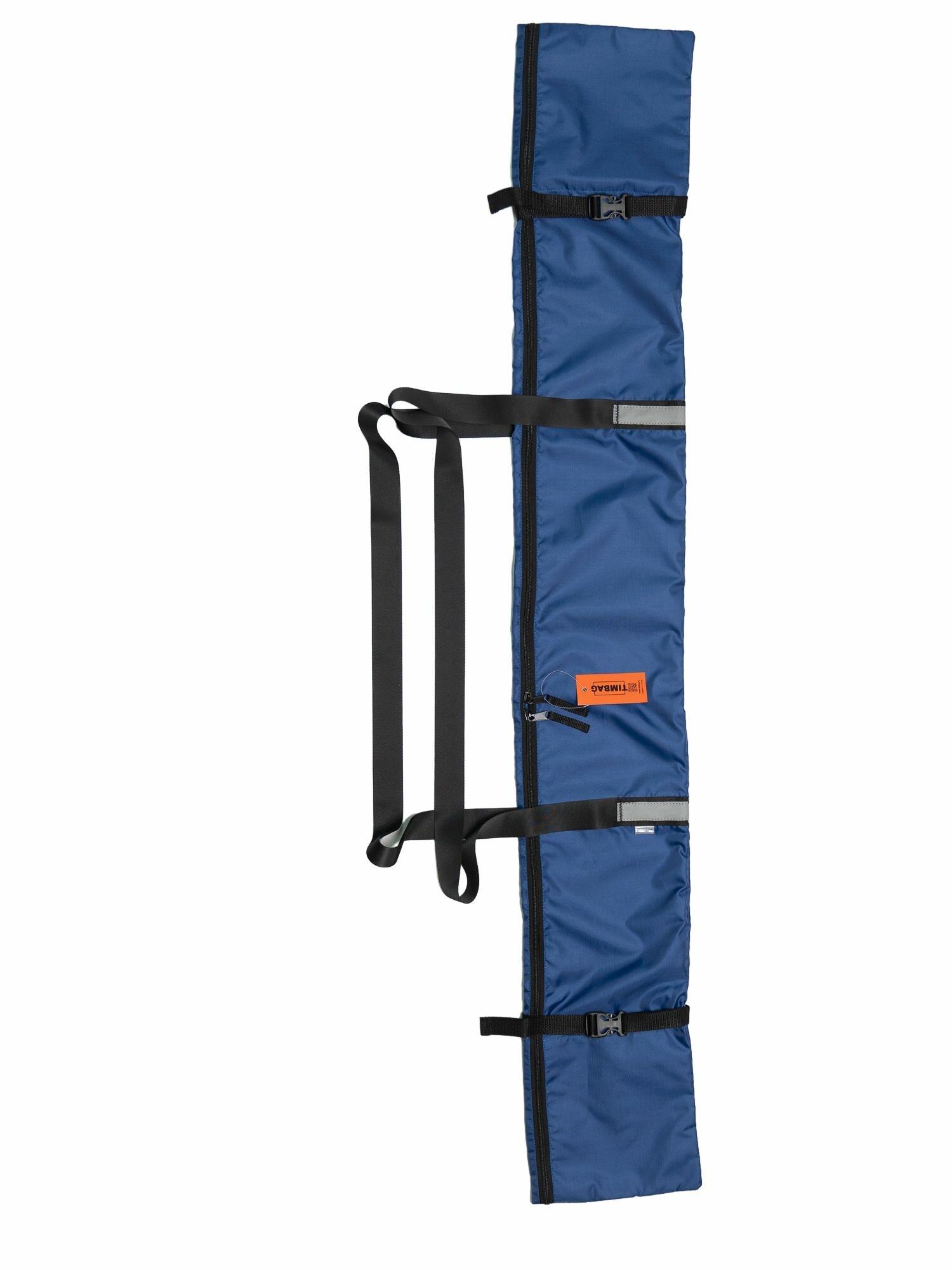 фото Чехол для лыж 190 см. Синий. Вмещает 1-2 пары беговых лыж с палками.
