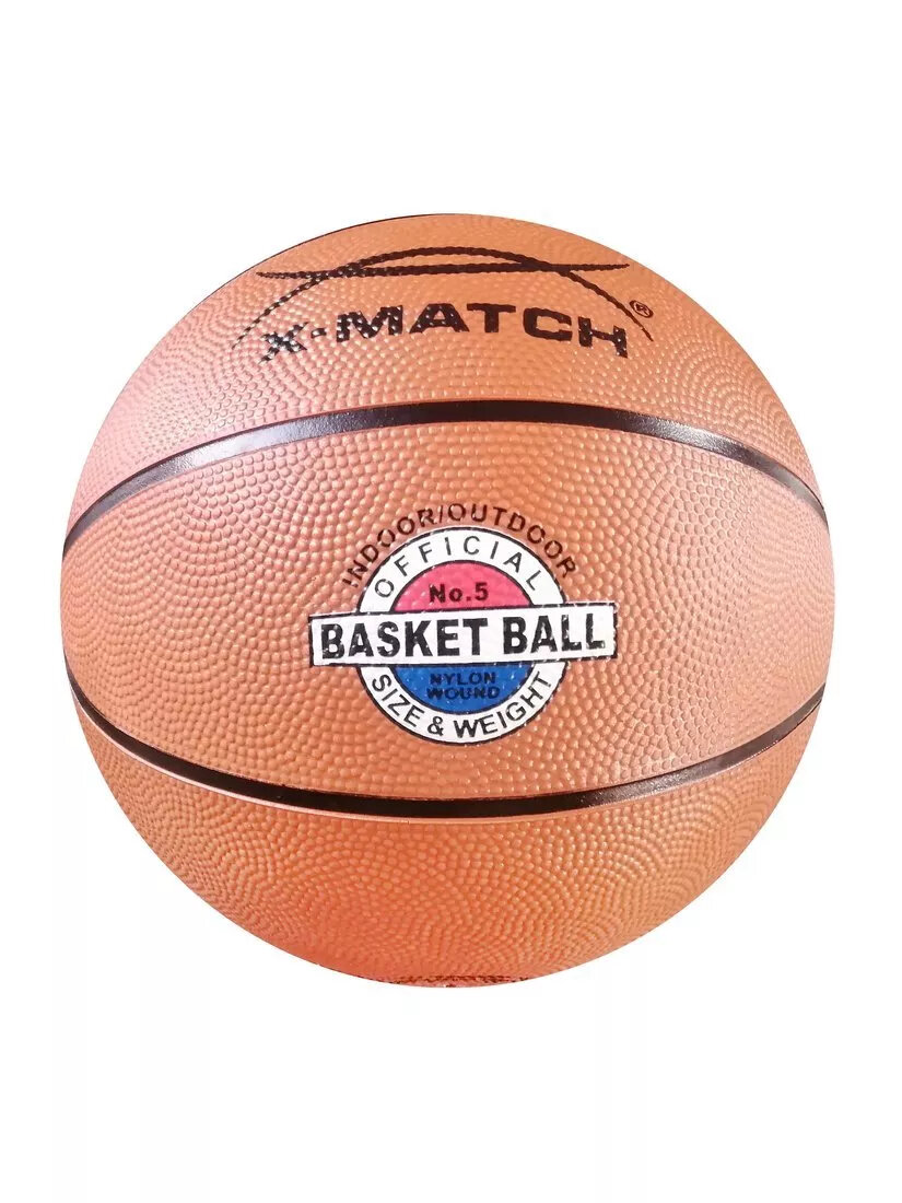 Мяч баскетбольный Х-Маtch оранжево-коричневый размер 5 артикул 56186