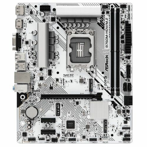 Материнская плата ASROCK B760M-HDV/M.2, LGA 1700, Intel B760, mATX, Ret