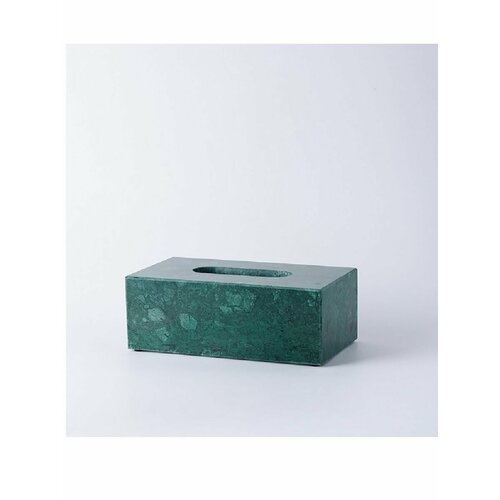 Мраморная интерьерная салфетница для салфеток прямоугольная