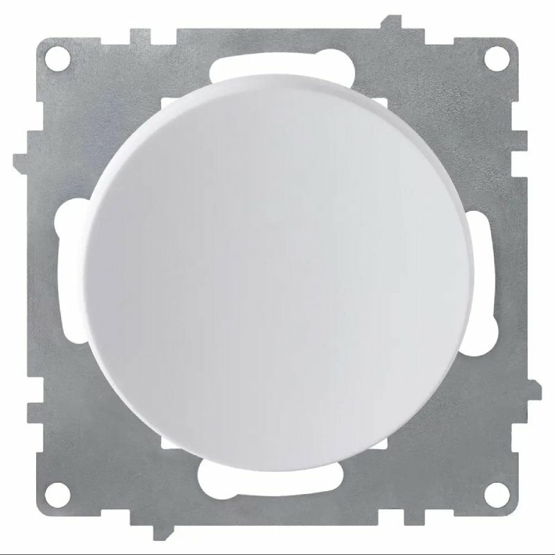 фото Выключатель OneKeyElectro Florence 1-клавишный, с самовозвратом, белый