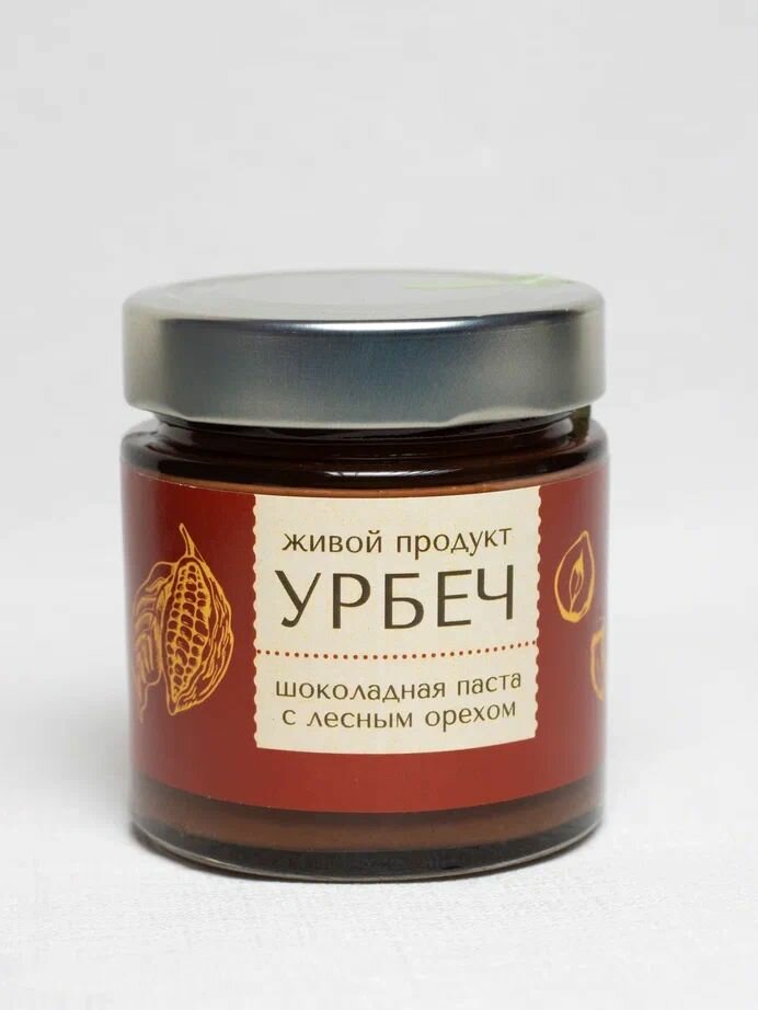 Шоколадная паста с лесным орехом (фундуком), 200 гр, Живой Продукт(новый дизайн)