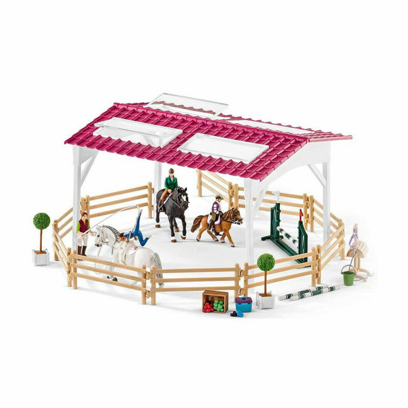 Игровой набор Schleich Школа верховой езды с лошадьми и наездниками 42389