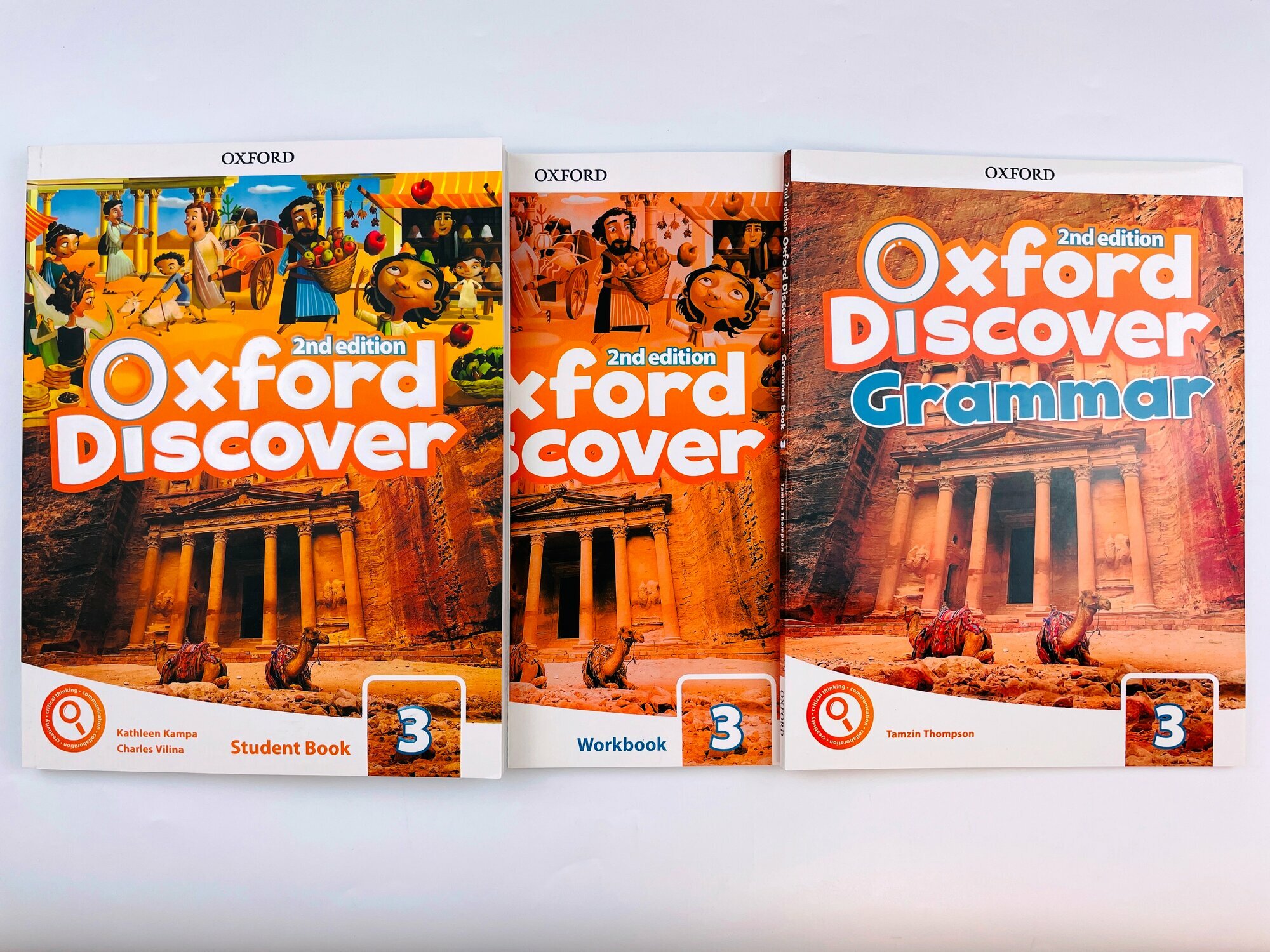 Oxford Discover 3 Student Book + Workbook with DVD + Oxford Discover Grammar 3 Students book (2nd edition) + CD