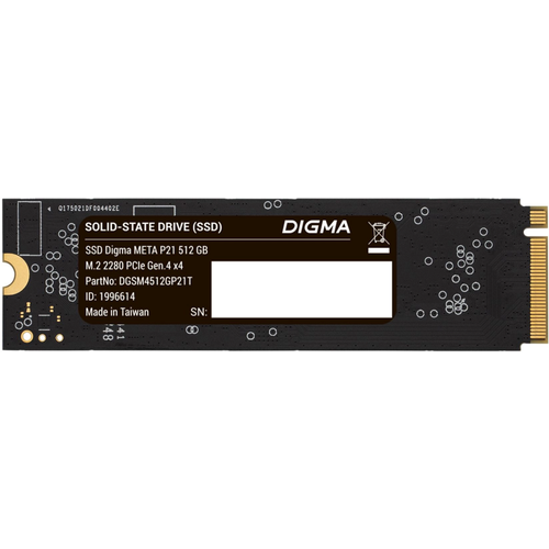 Накопитель SSD 512Gb Digma Meta P21 DGSM4512GP21T 669000₽