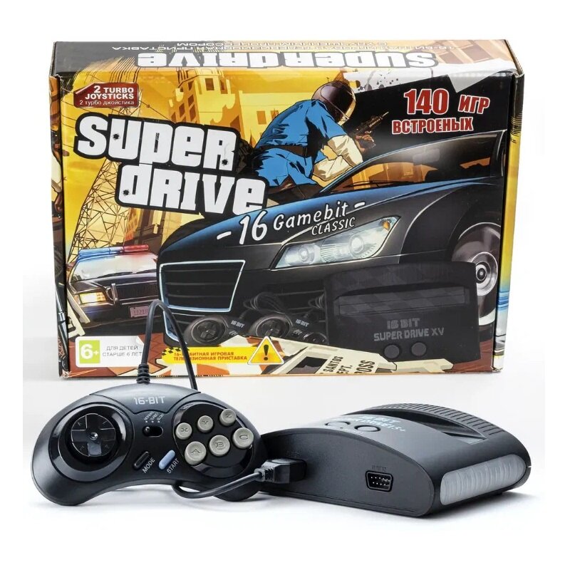 Игровая приставка 16бит Super Drive GTA 140игр