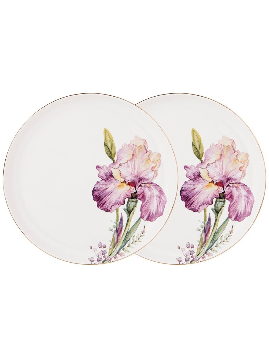 Набор тарелок обеденных lefard irises 2 шт. 23 см