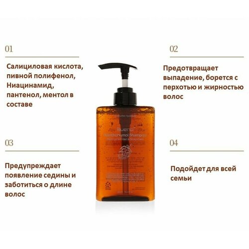 Шампунь с хмелем против выпадения волос Bueno Xanthohumol Shampoo 500ml