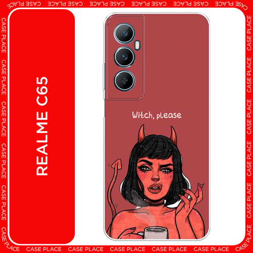 Силиконовый чехол на Realme C65 / Реалми С65 Evil Girl силиконовый чехол на realme 6 реалми 6 evil girl