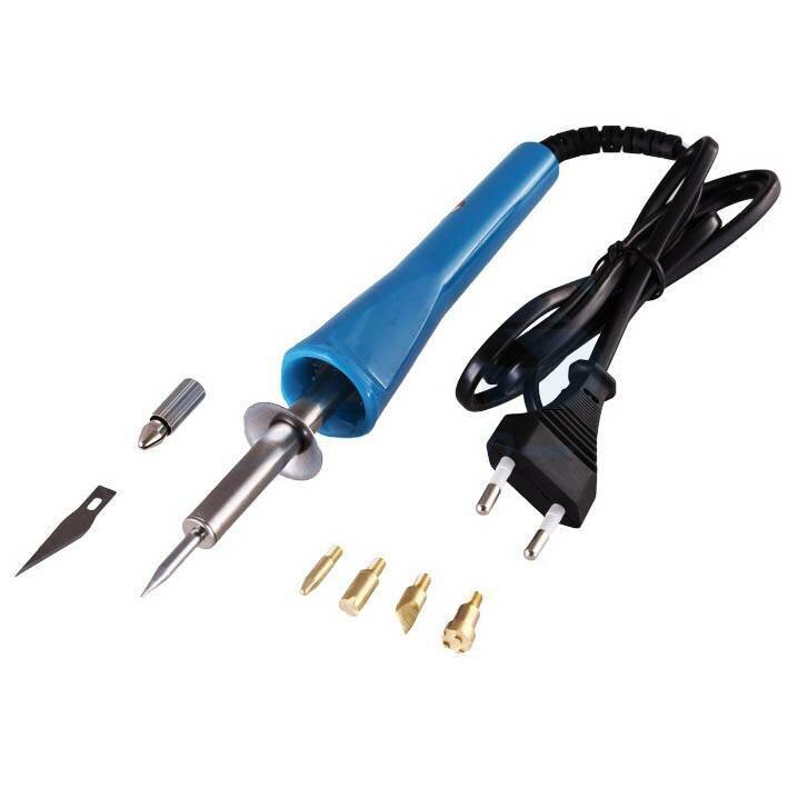 Набор: паяльник-выжигатель 6 насадок 220В 30Вт REXANT ZD-707A 12-0183