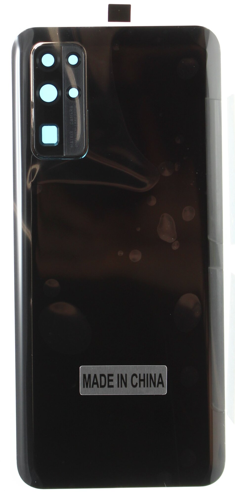 Задняя крышка для Huawei Honor 30/30 Premium/Nova 7 (BMH-AN10) Черная (Со стеклом камеры и скотчем)