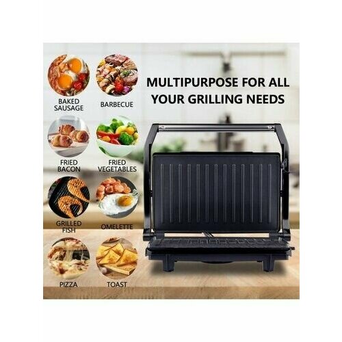 Электрическая гриль с мощностью 1000Вт Черный 200000₽