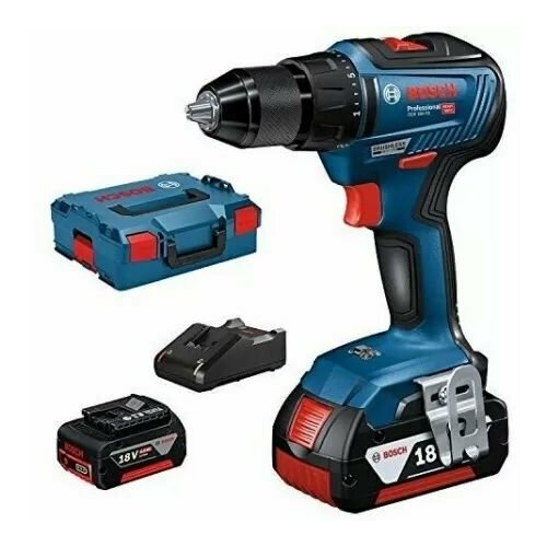 дрель шуруповерт bosch gtb 12v 11 2 x 3 0 ah l boxx 06019e4004 Дрель-шуруповерт Bosch GSR 18V-55 , 2 x 4,0 Ah + L-Boxx (06019H5200)