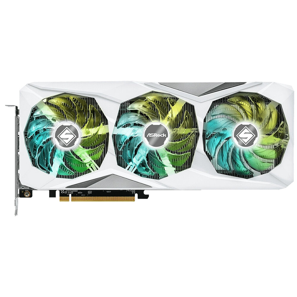 Видеокарта ASRock RX7600XT Steel Legend OC, 16GB, 3 вентилятора, 8K Ultra HD — фото 1