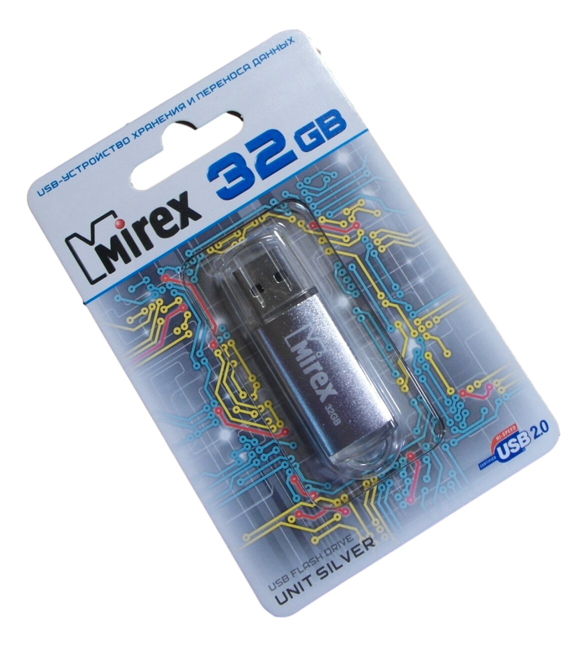 Флешка 32 ГБ USB Mirex Unit Silver