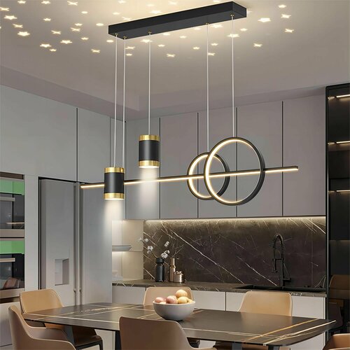 Макстоб, Светодиодный диммируемый обеденный стол с пультом дистанционного управления Star Design Pendant Lighting