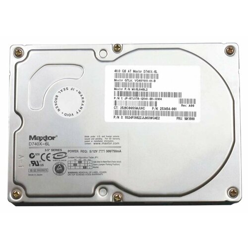 Жесткий диск Maxtor 6L040l2 40Gb 7200 IDE 3.5 HDD