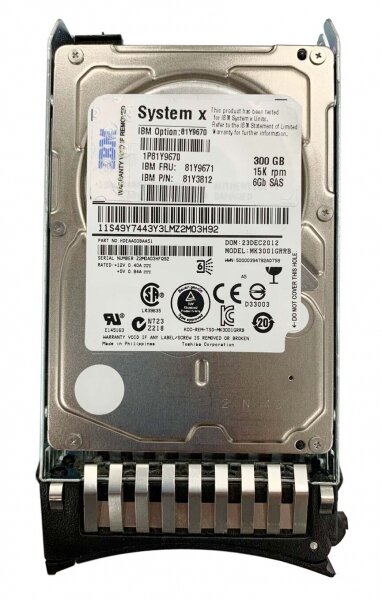 Жесткий диск IBM HDE1100BAA51 300Gb 15000 SAS 2,5" HDD