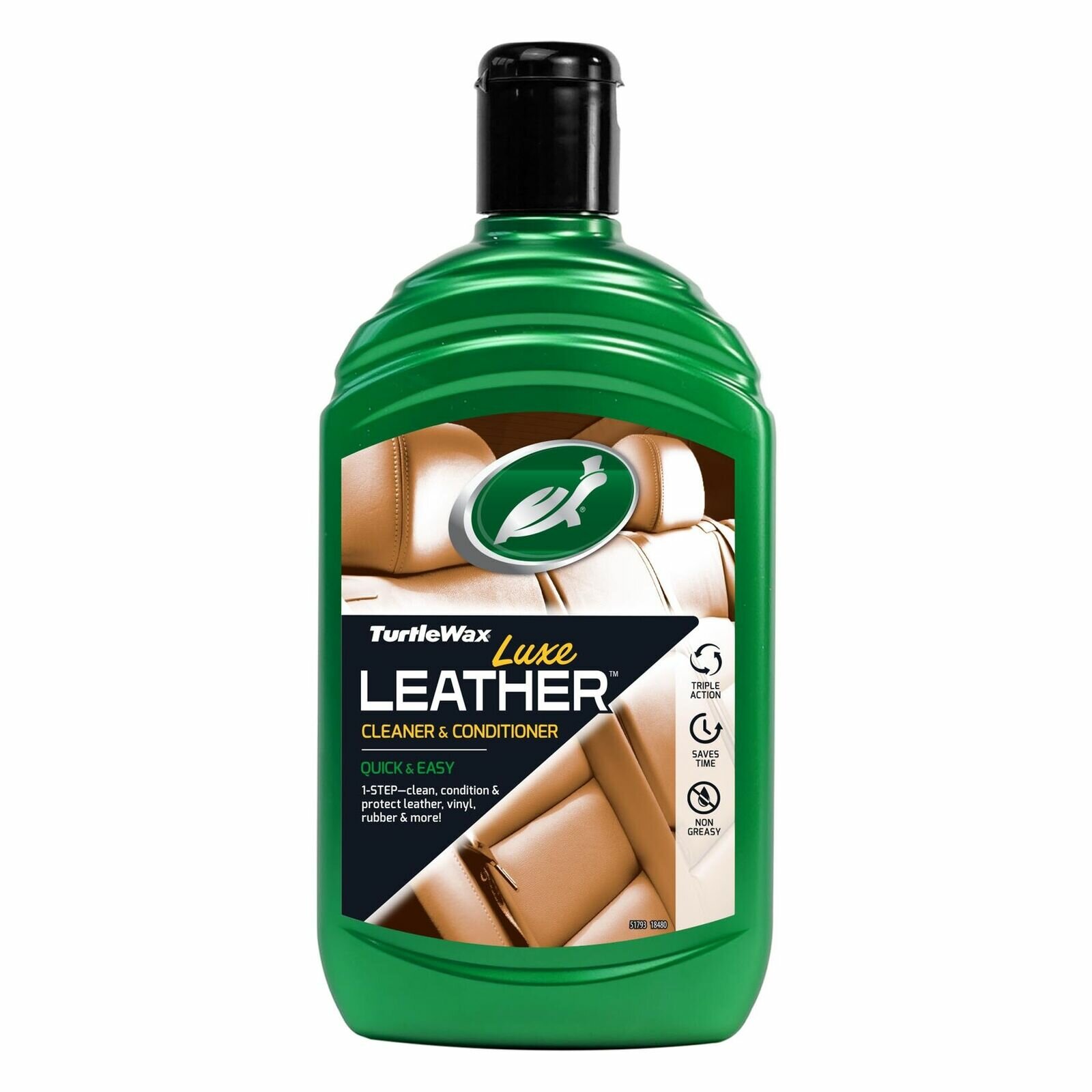 Turtle WAX Очиститель и кондиционер кожи салона автомобиля Lux Leather (Кожа Люкс), 0.5 л, 0.5 кг