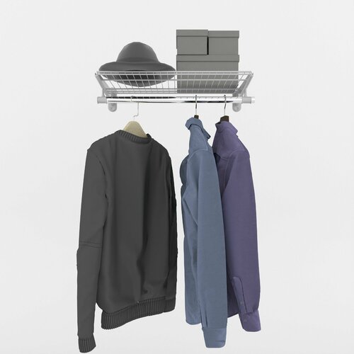 Гардеробная система LIGROOM компактная №2, 604х382х120 мм, Белая