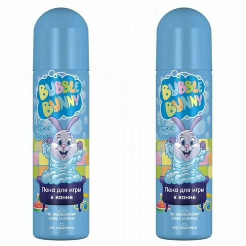 Bubble Bunny Пена для ванны Детская 3+, голубая, 160 мл, 2 шт пена для ванны sowelu детская мягкая пена для купания baby bath с ромашкой и розмарином