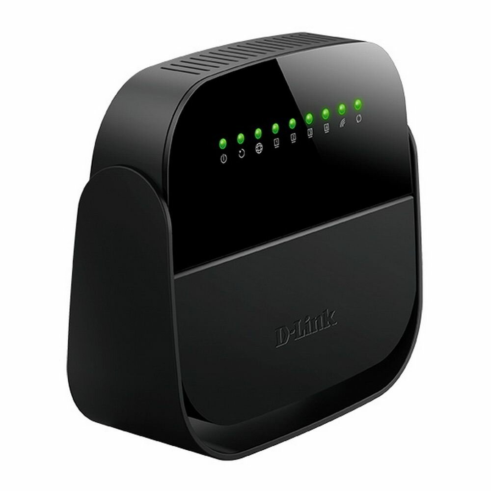 Беспроводной роутер D-LINK , ADSL2+, черный - фото №5
