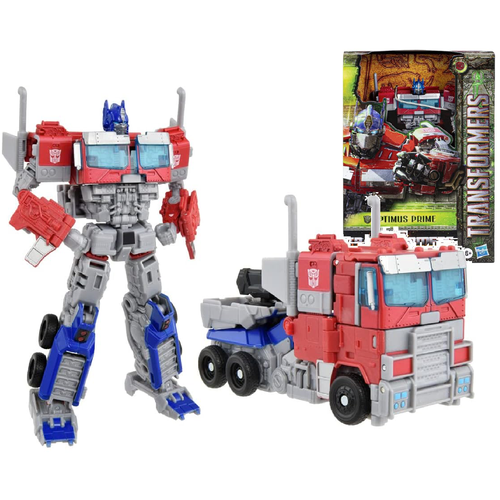 Трансформер Оптимус Прайм 16 см - Transformers Rise of The Beasts Optimus Prime Hasbro F5495 трансформер оптимус прайм премиум 30см