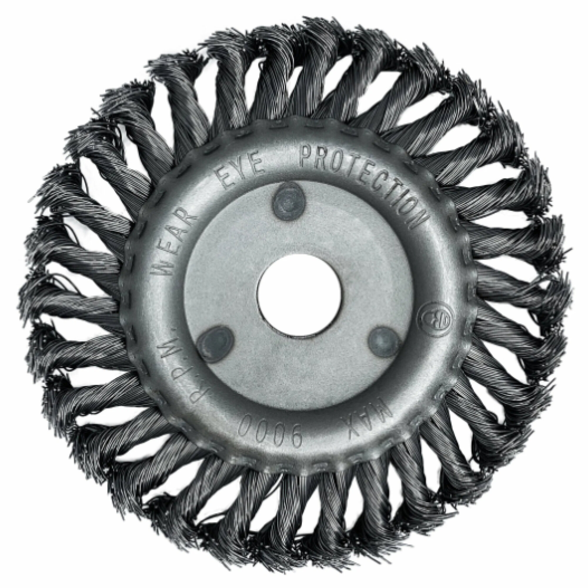 фото Щетка для УШМ плоская VertexTools крученая 100x22 мм